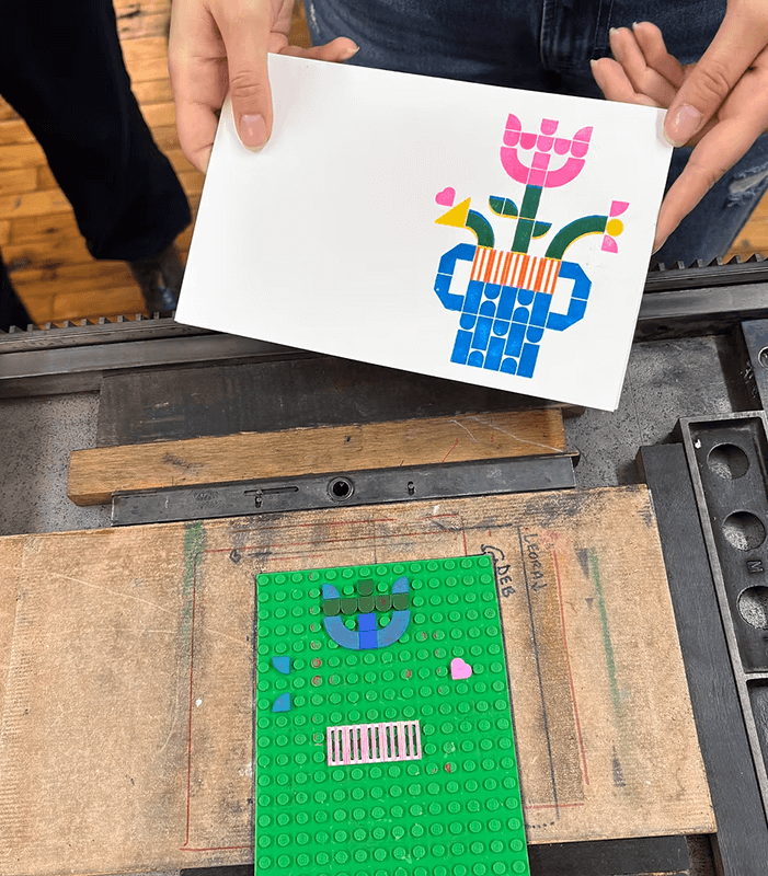 Lego Letterpress Holiday