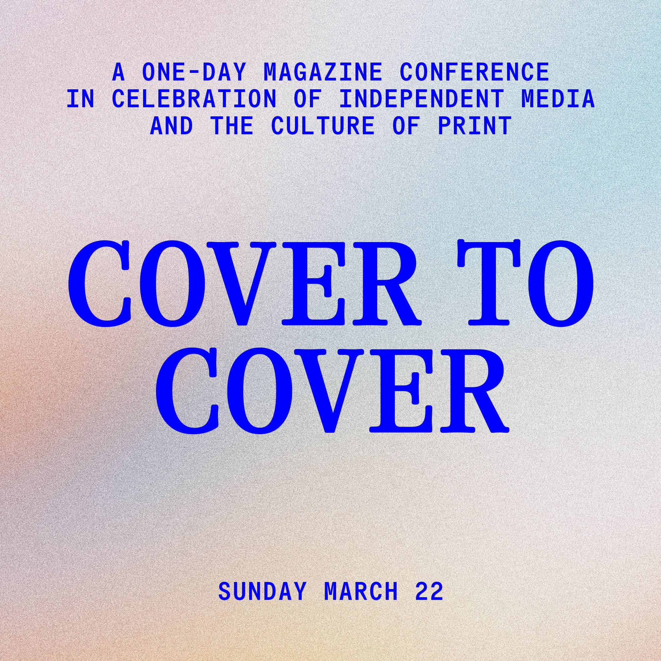 Cover to Cover: A Mini Magazine Conference
