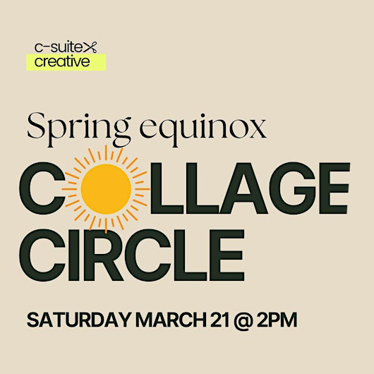 Spring Equinox Collage Circle