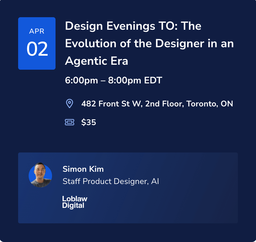 Design Evenings TO: The Evolution of the Designer in an Agentic Era