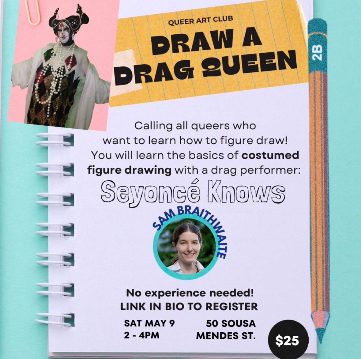 Queer Art Club: Draw A Drag Queen