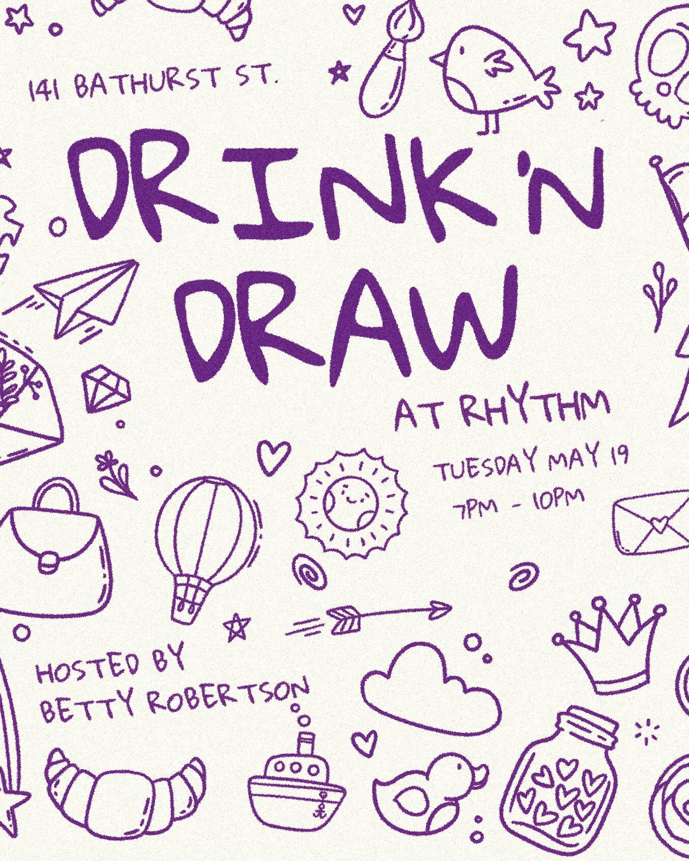 Drink and Draw at Rhythm