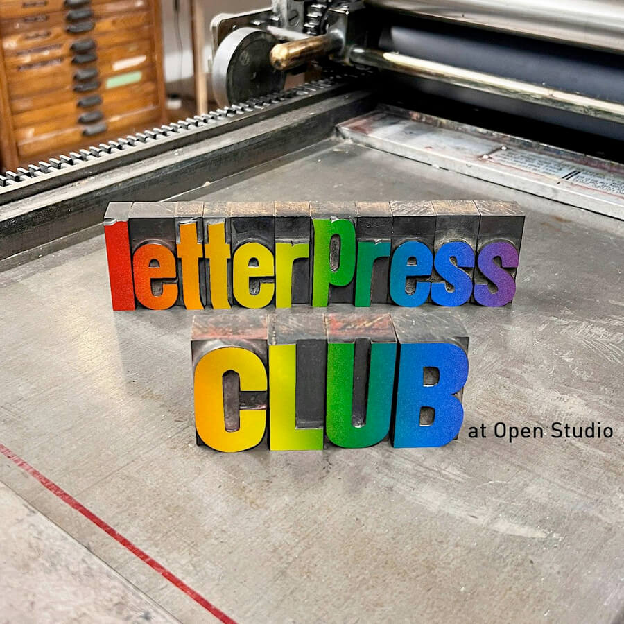 Letterpress Club at Open Studio