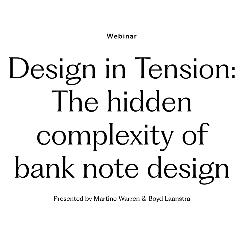 Design in Tension: The hidden complexity of bank note design