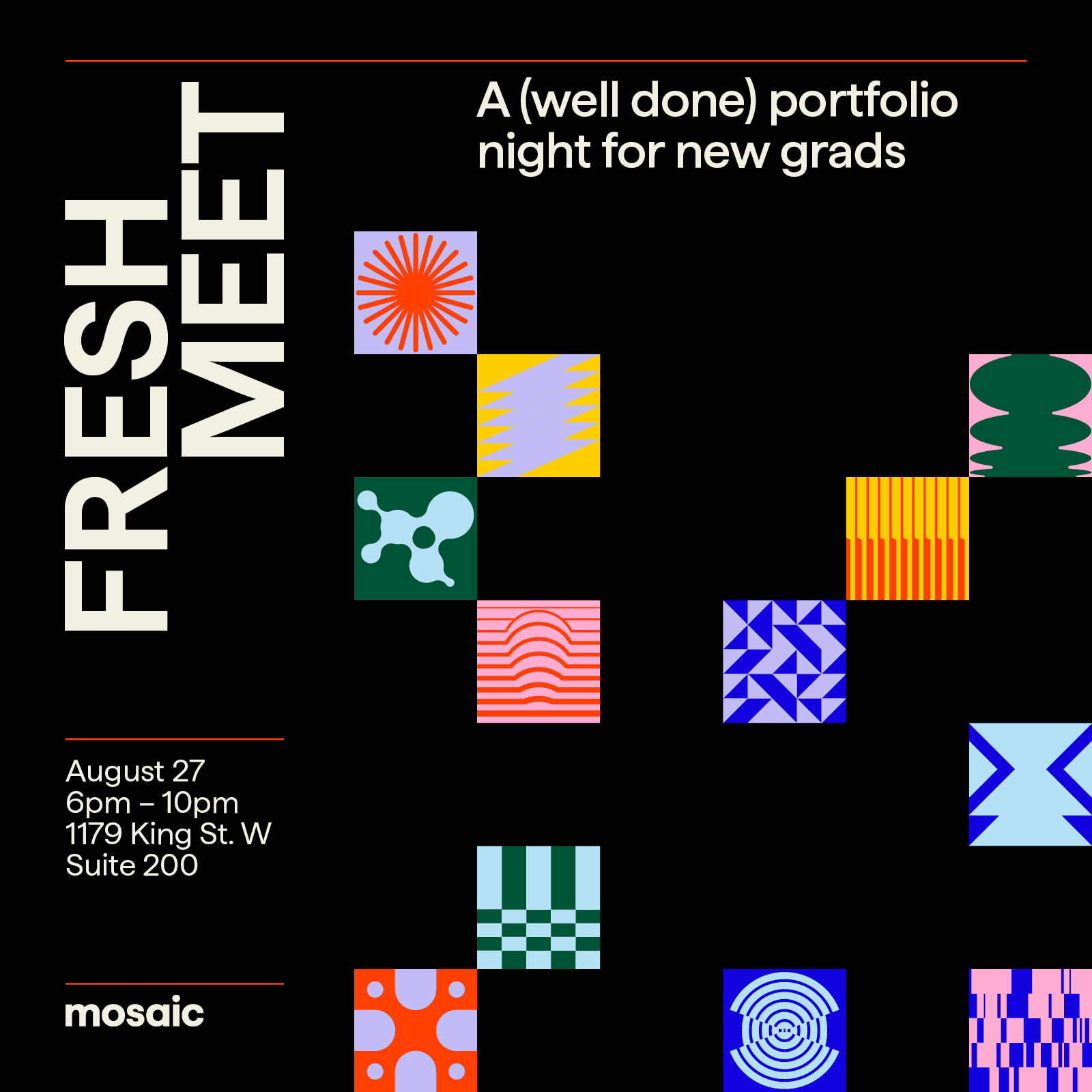 Fresh Meet: A Mosaic Portfolio Night