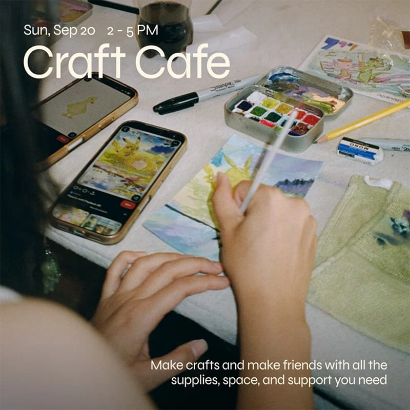Craft Cafe: Make friends, Make crafts