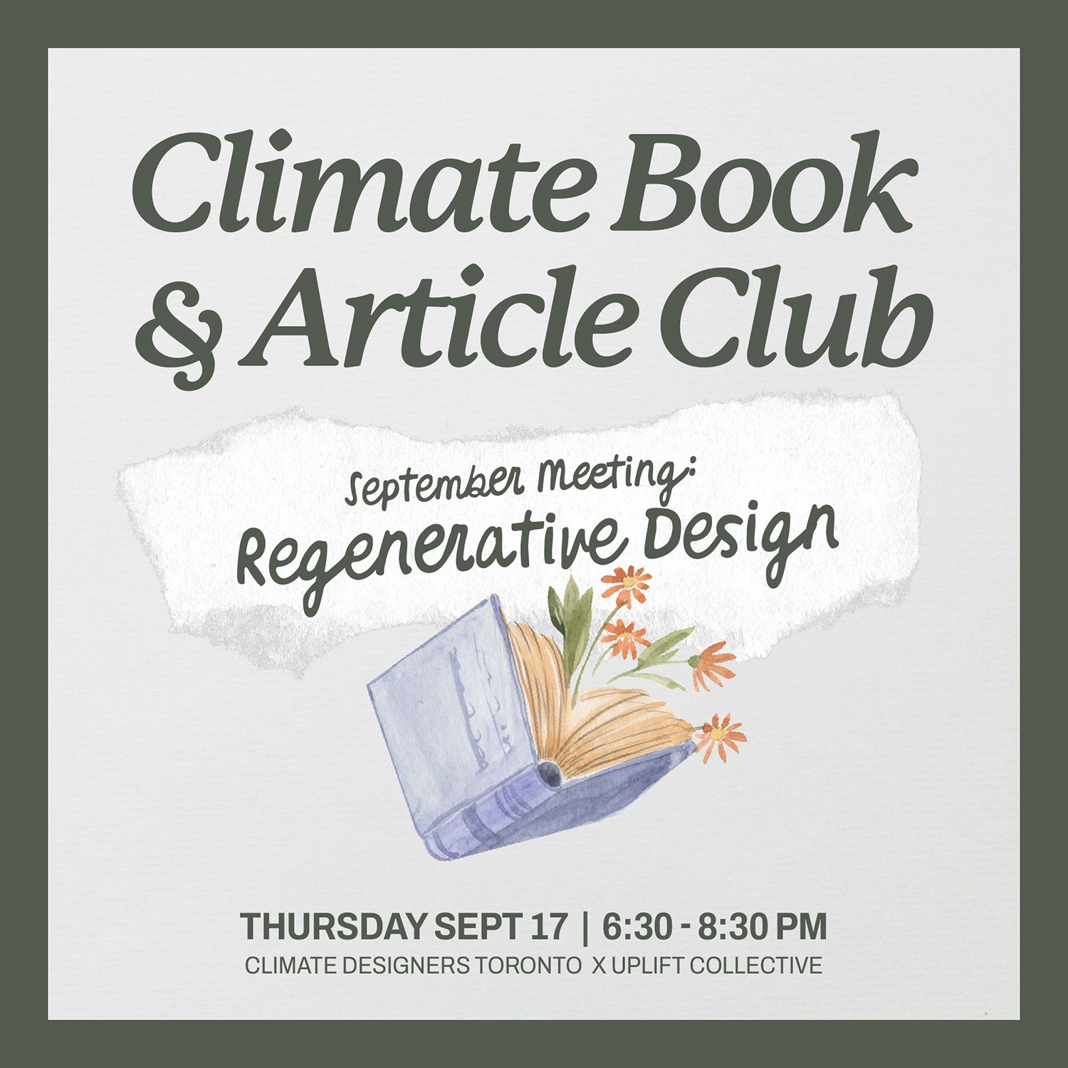Climate Book & Article Club: Regenerative Design