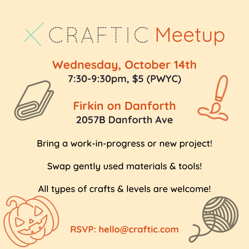 Craftic Meetup at Firkin on Danforth