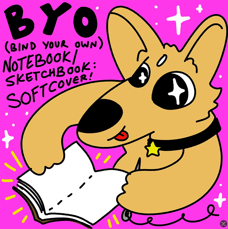 Bind Your Own Sketchbook/Notebook: Softcover