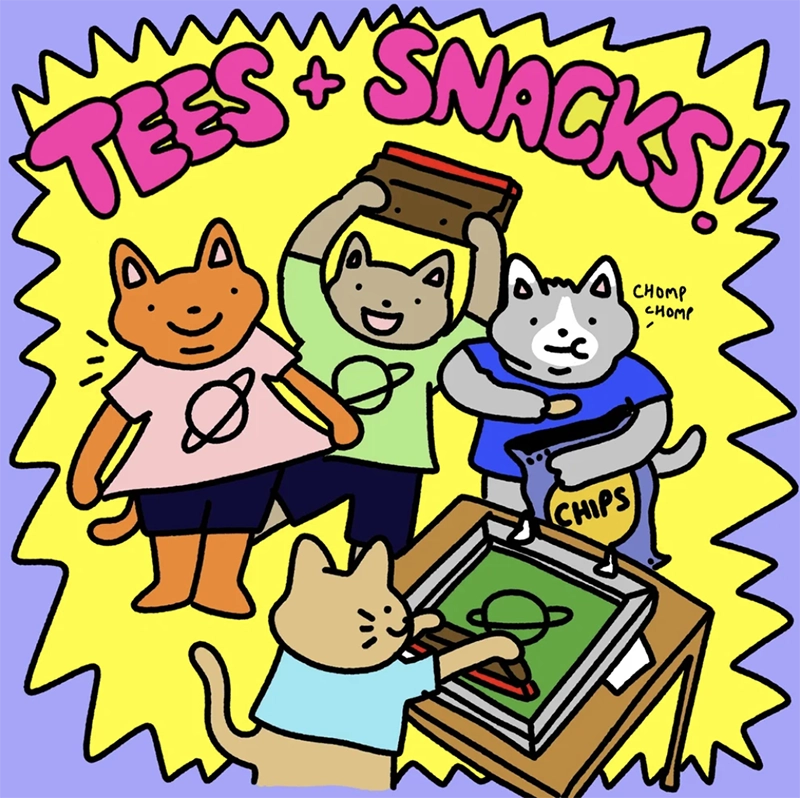 Tees and Snacks: Screenprinting Learning Light