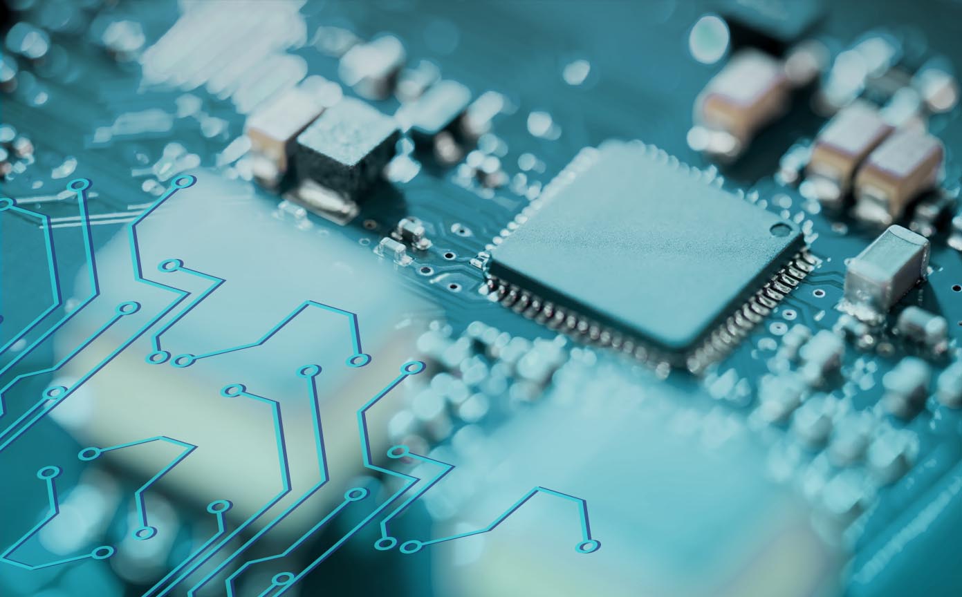 image of hands typing on a laptop with scientific data