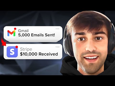 He makes $10,000/month by sending emails