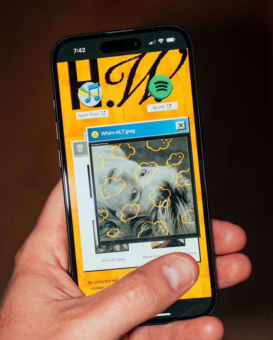 Hayley Williams surprise website and new songs on a mobile phone