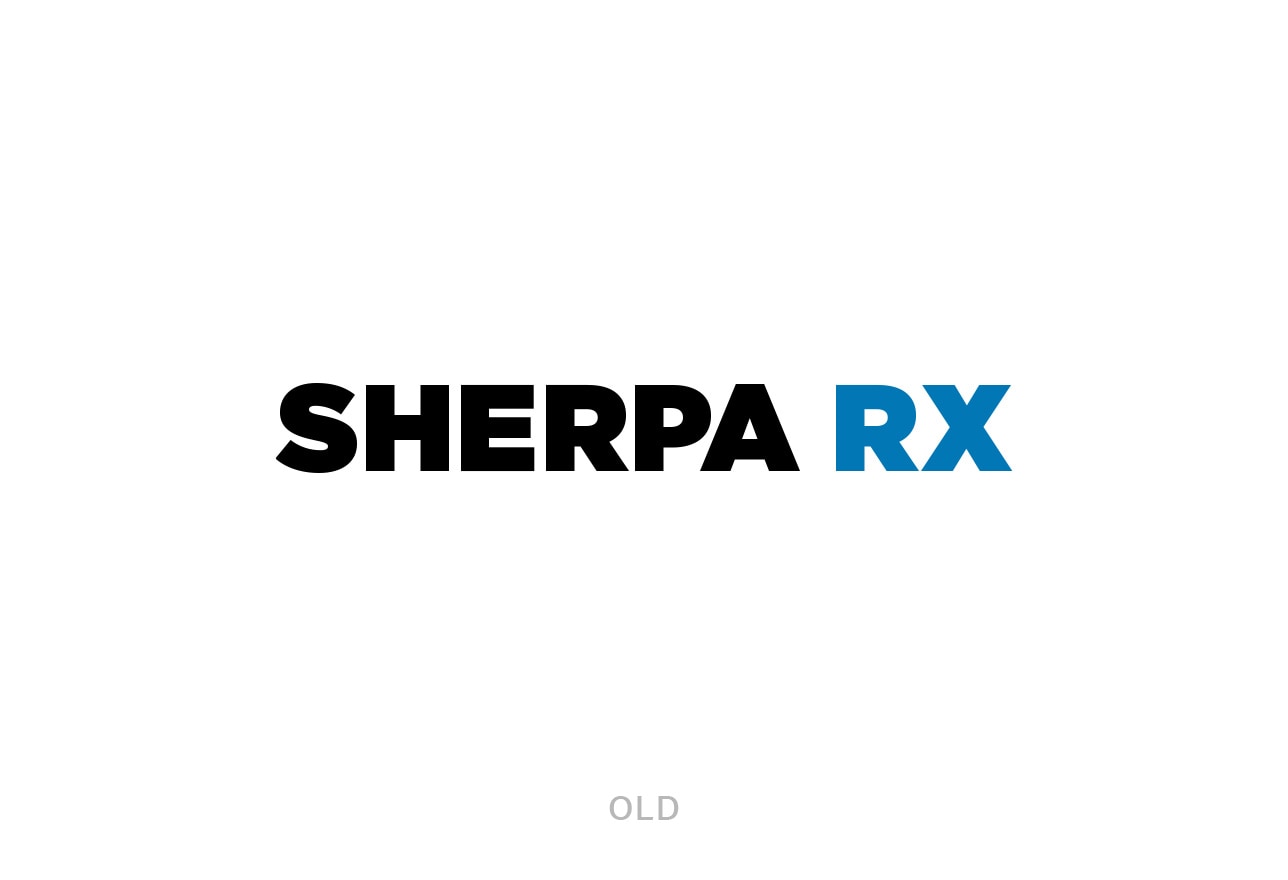 Emyra old logo and brand name: Sherpa RX