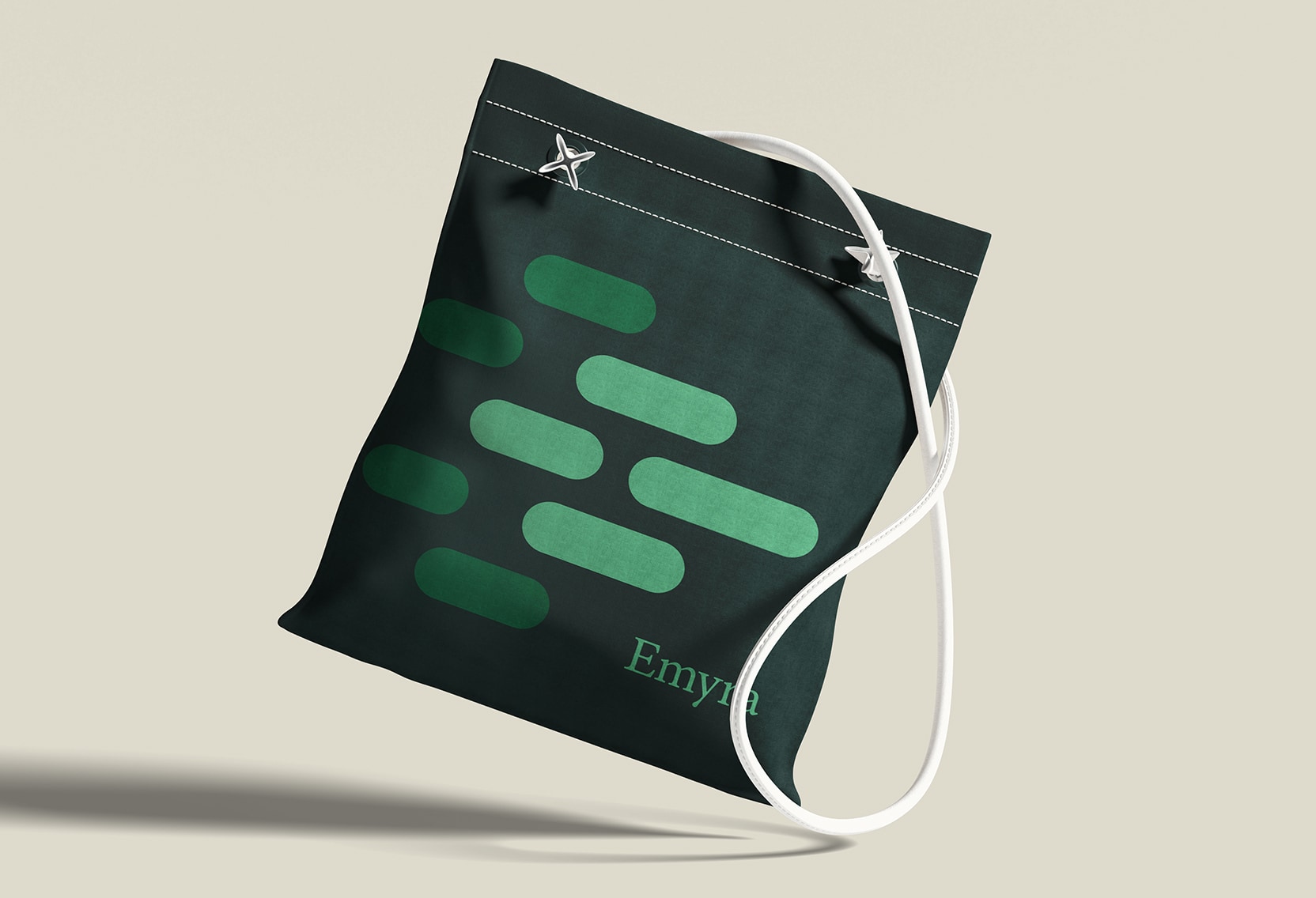 Emyra branding canvas tote design