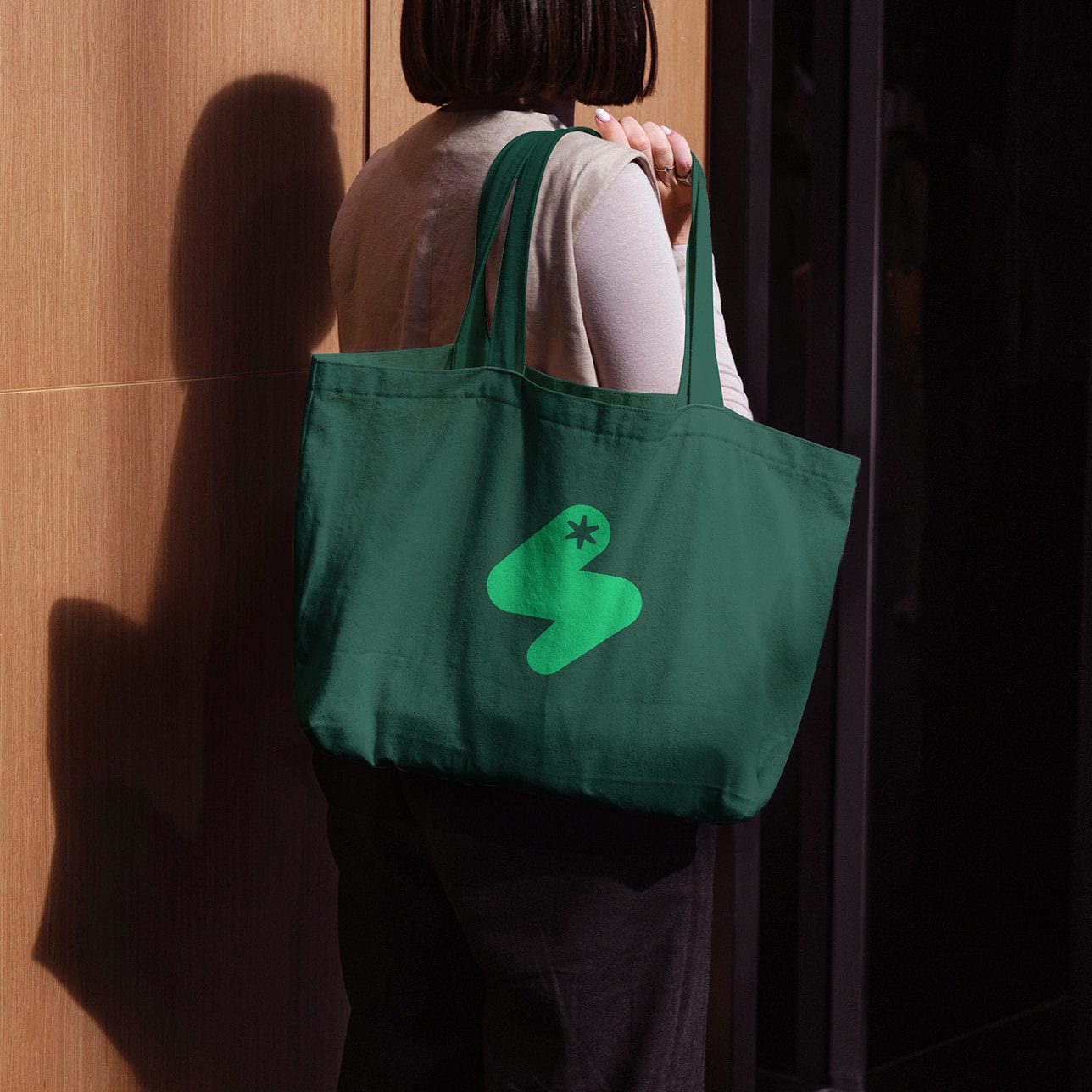 Smile Refresh logo and tote bag design