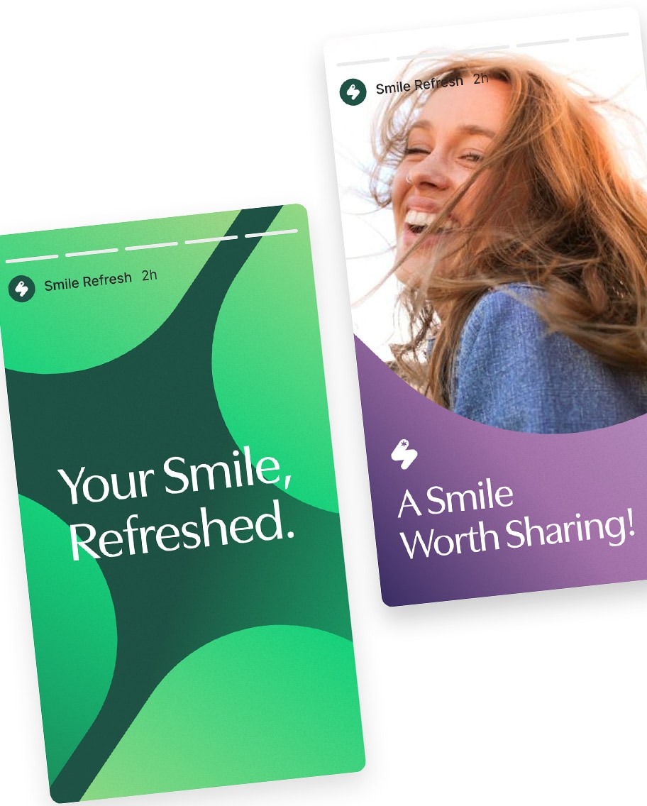 Smile Refresh social media design