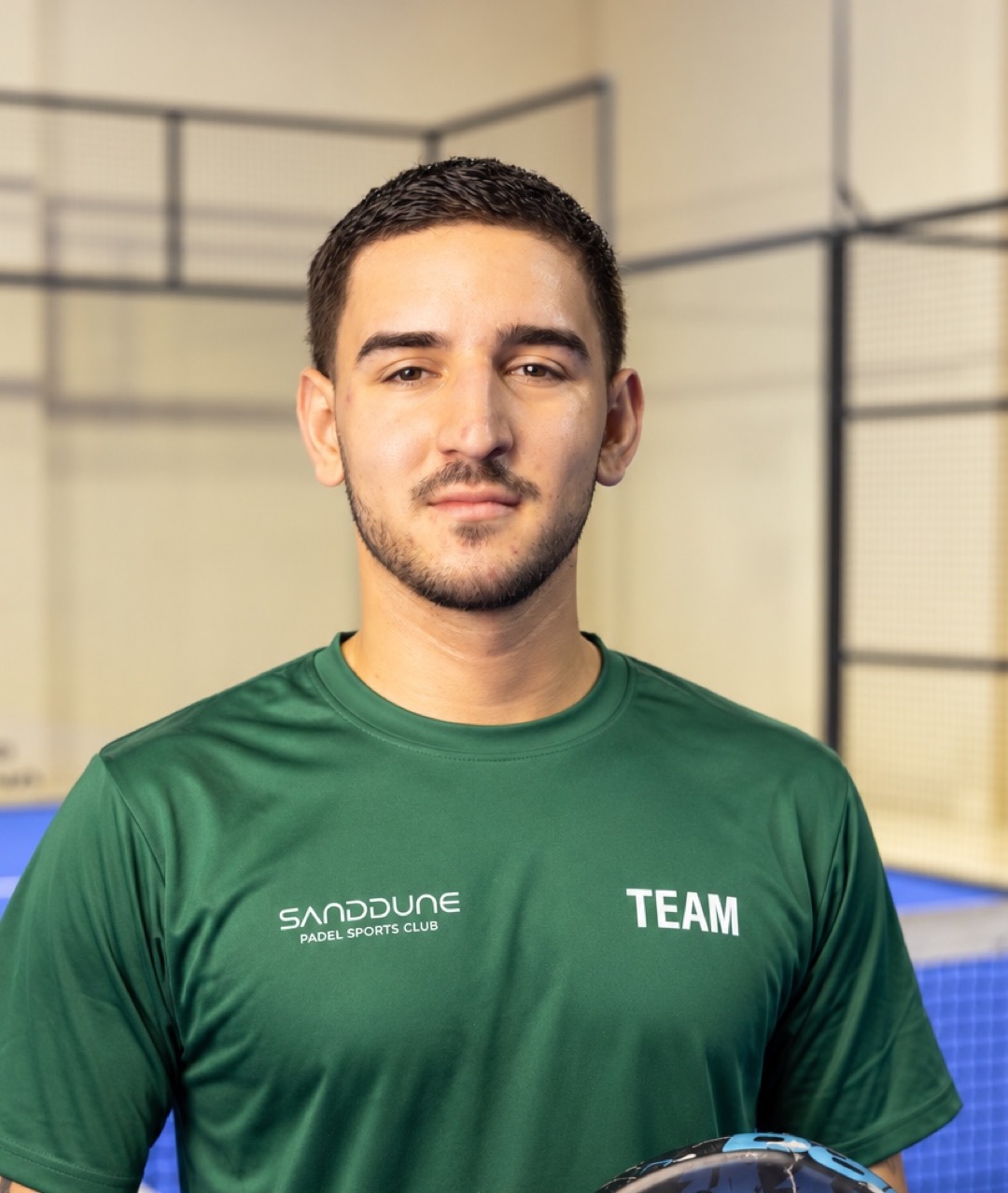 Giorgio, padel coach at Sanddune Padel Club Dubai