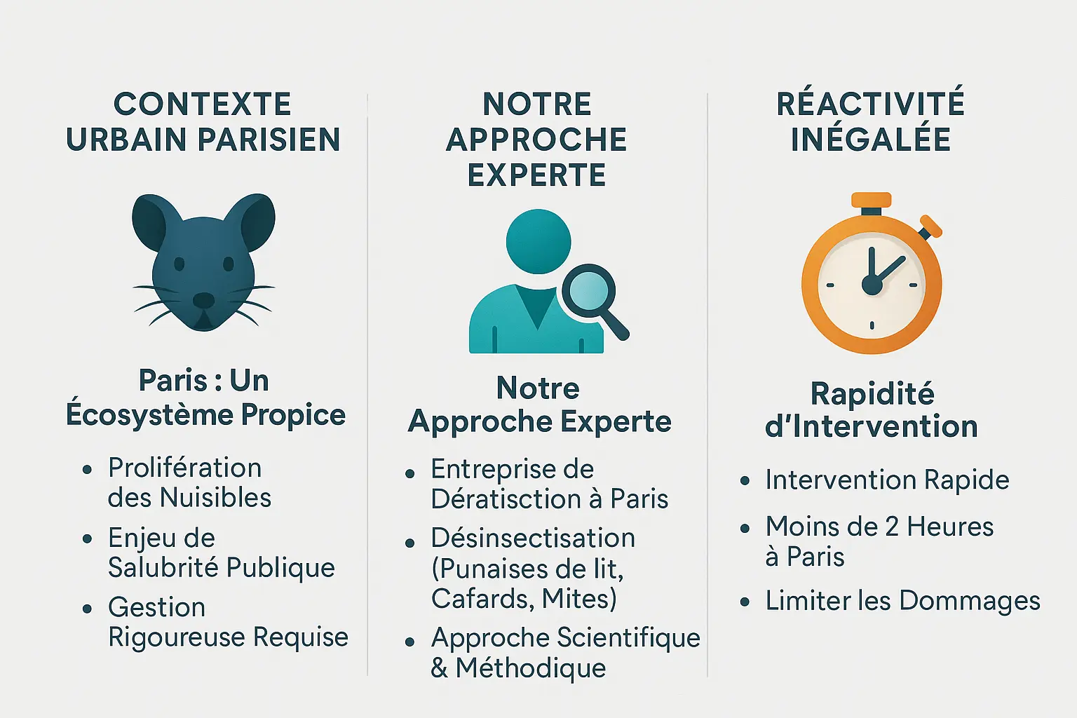 Illustration des services de dératisation et désinsectisation à Paris