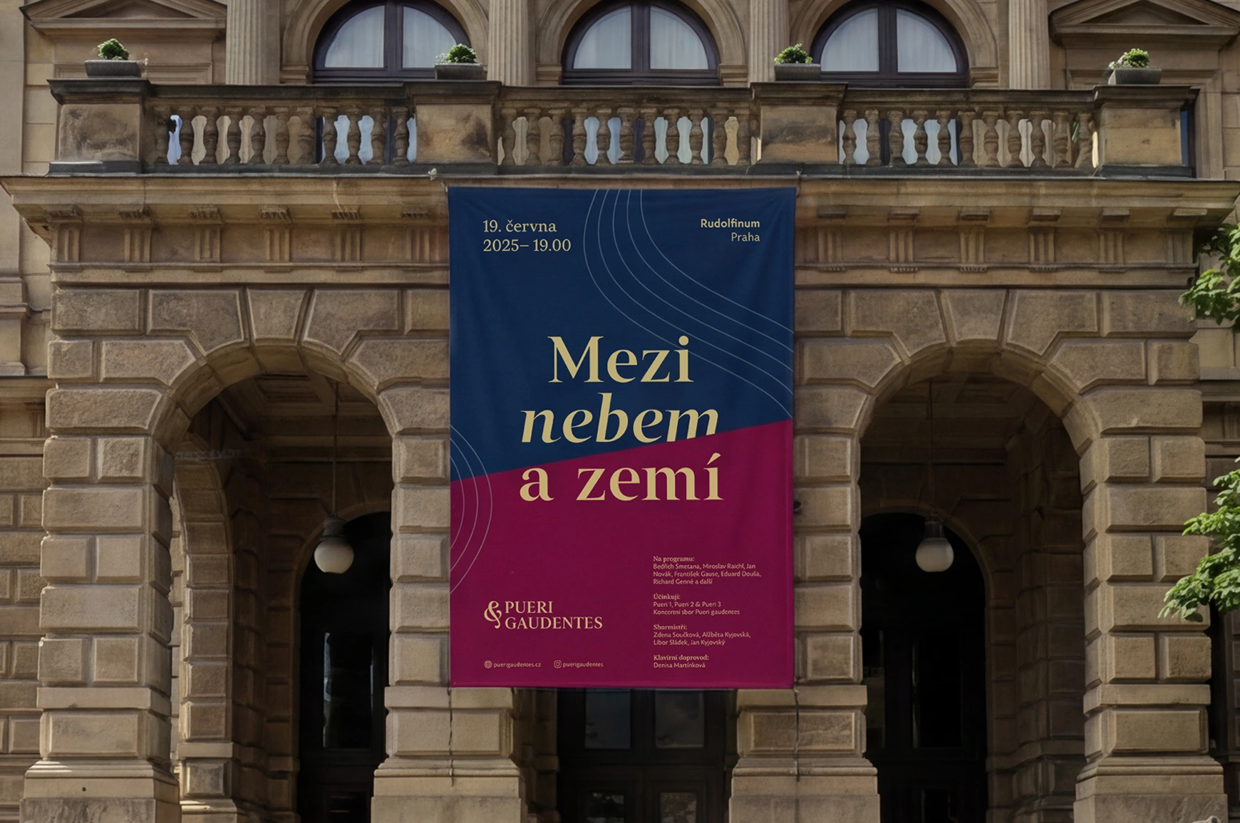 PUERI GAUDENTES Praha Rudolfinum plakát