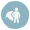 icon - person wearing cape