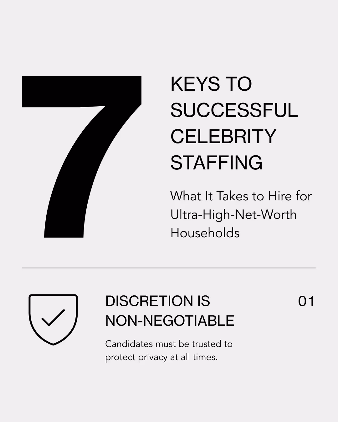 7 keys to successful celebrity dtaffing - discretion is non-negotiable
