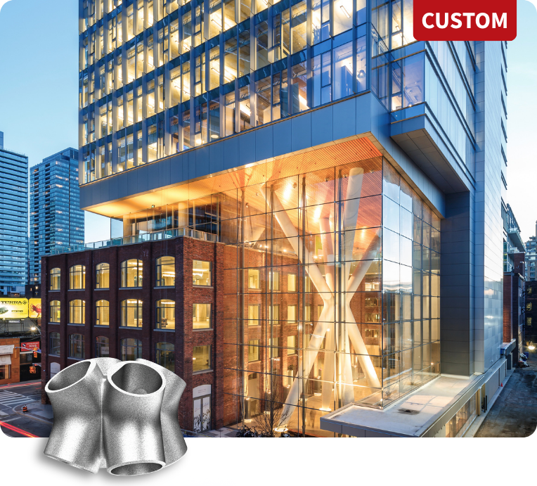 Composite Cast Steel Nodes Suspend 11-Story Office Building above Two Heritage Structures