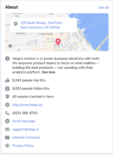Facebook Example #2 - Heap