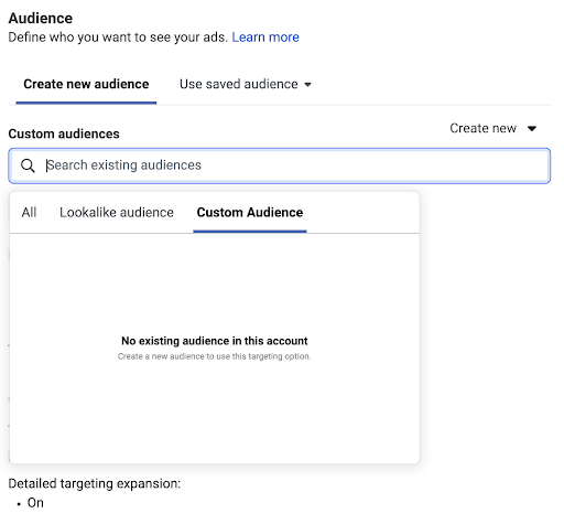 Retargeting Campaign - Custom Audience