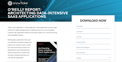 Snowflake Landing Page