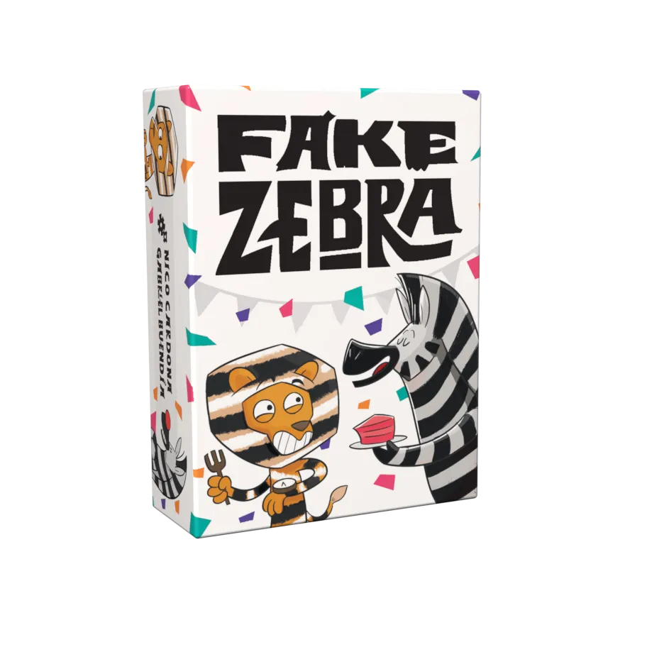 Caja del juego de mesa Fake Zebra