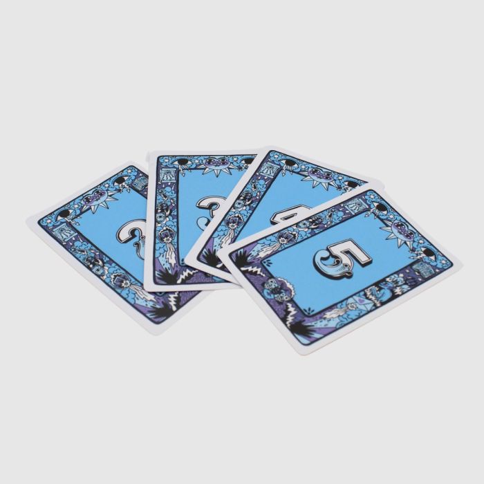 Parte trasera de las cartas del mala suerte