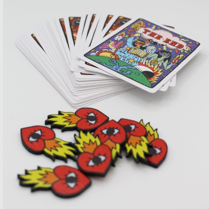 Parte trasera de las cartas del mala suerte