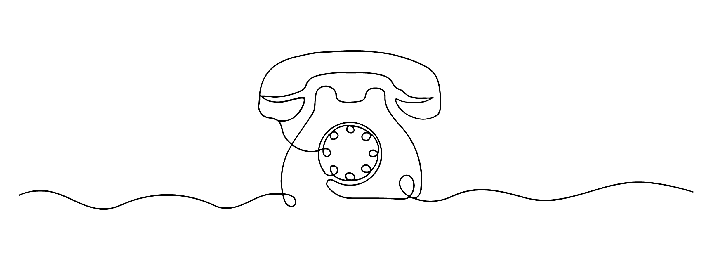 A retro phone doodle