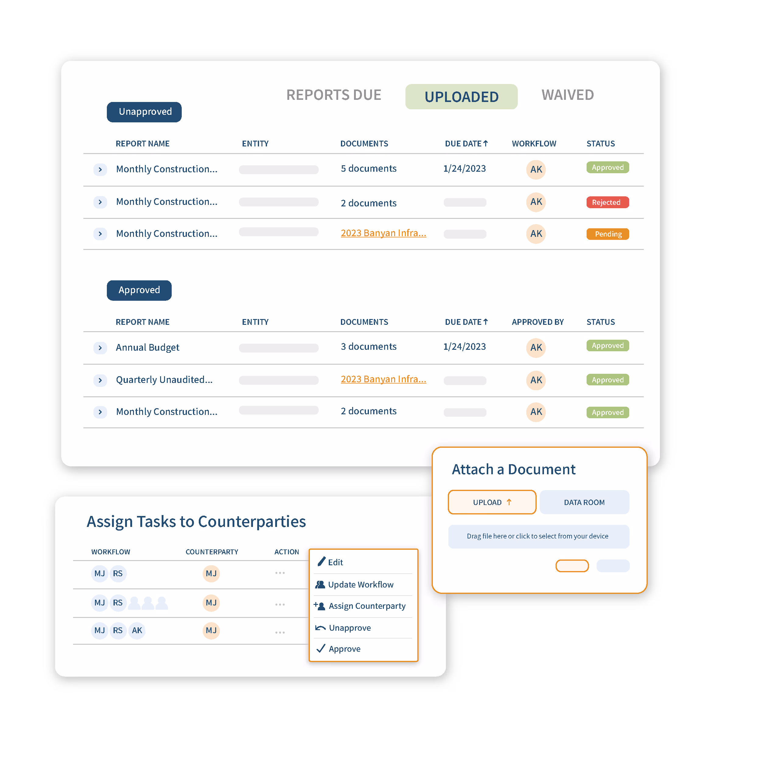 Banyan software mockup