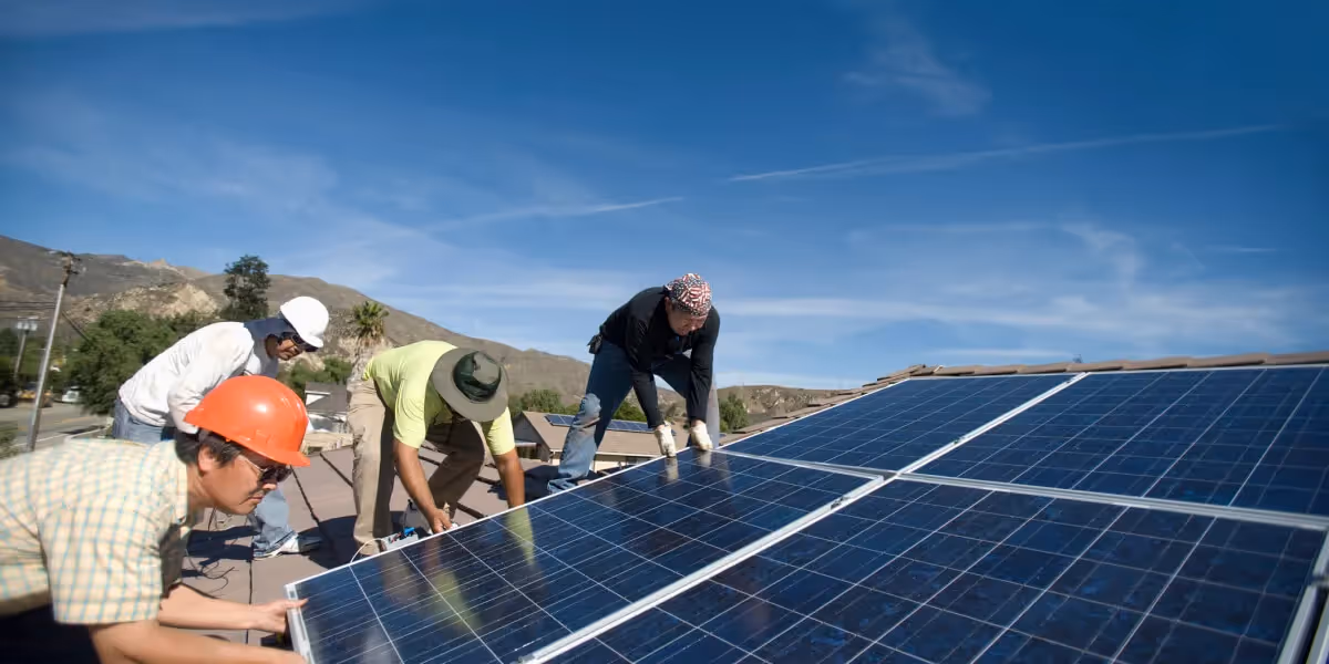 Solar panel installation