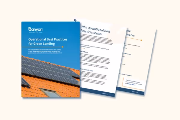 Operational Best Practices for Green Lending white paper graphic