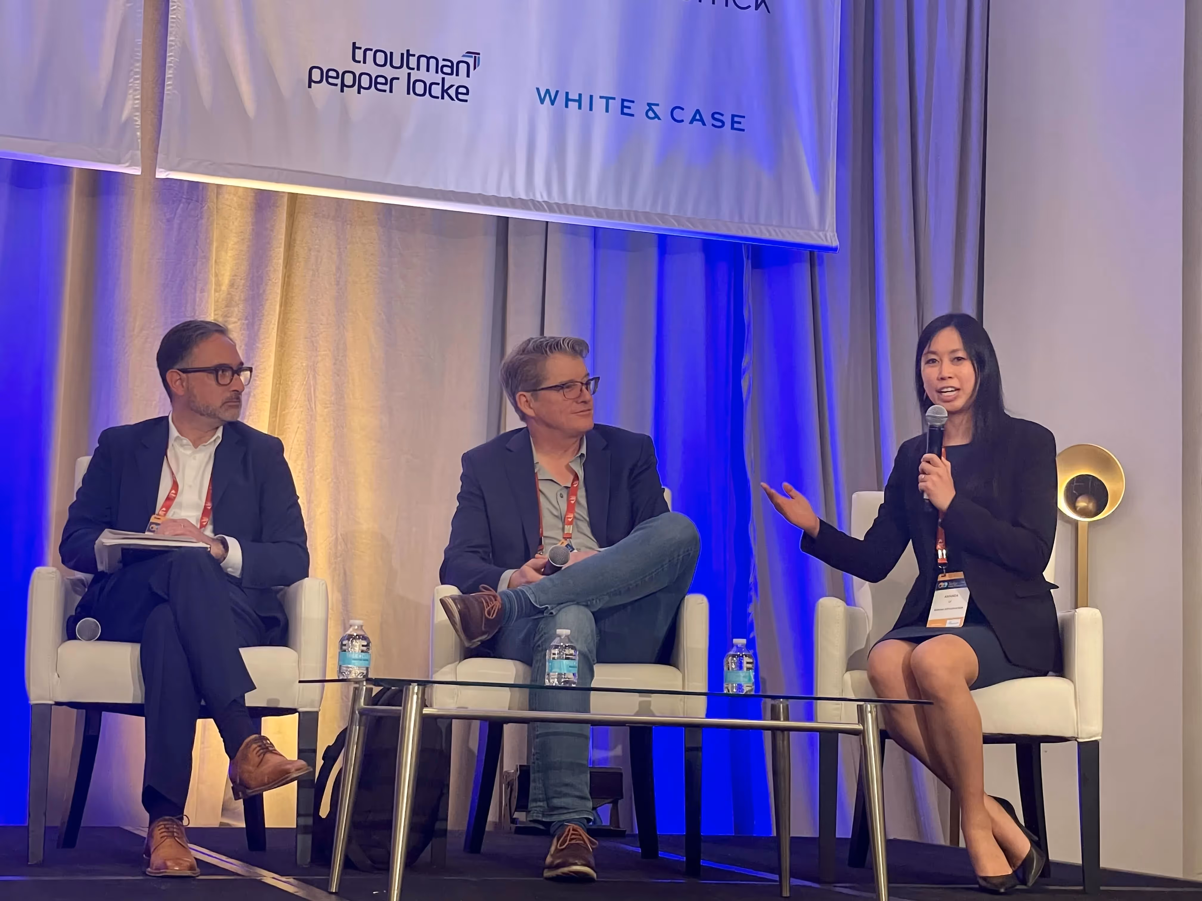 Amanda Li, COO of Banyan Infrastructure, at Wind and Solar Infocast panel 2025