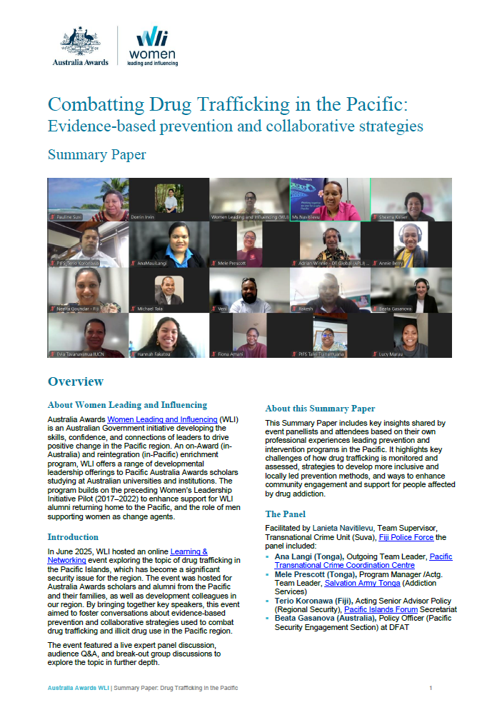 Combatting Drug Trafficking in the Pacific