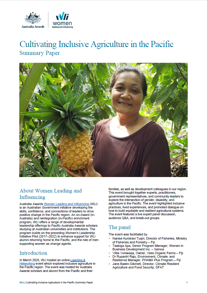 Cultivating Inclusive Agriculture in the Pacific