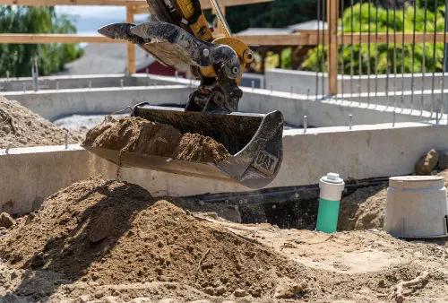Construction Excavator of the Earth Moving Scoop Excavator