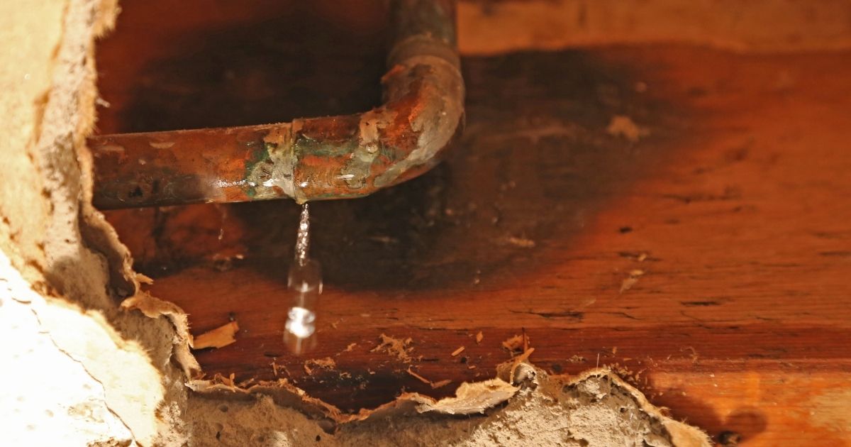 leaking pipe