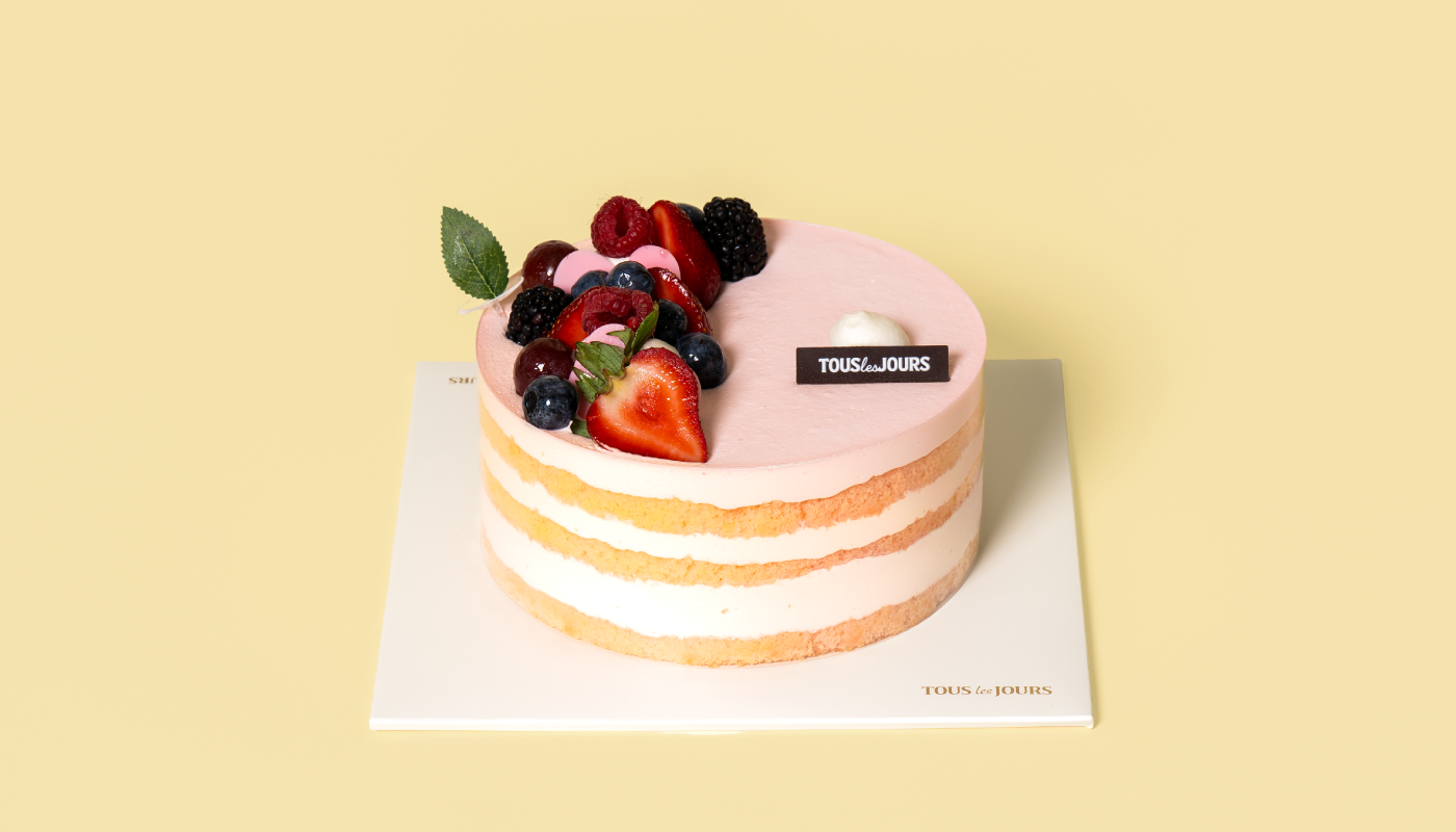 Strawberry Cloud Cake