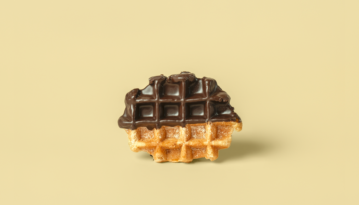 Chocolate Dipped Belgium Waffle