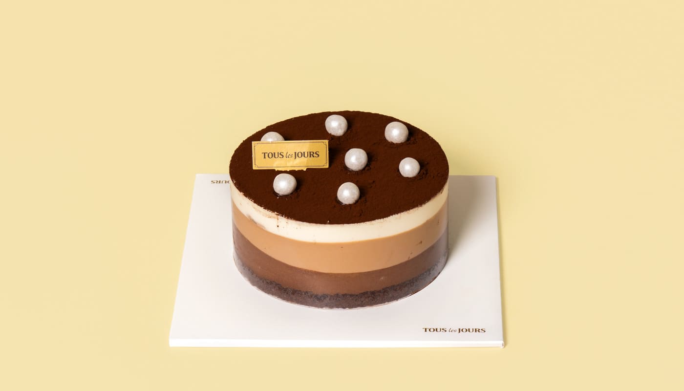 Triple Chocolate Mousse Cake #1 (Serves 6)