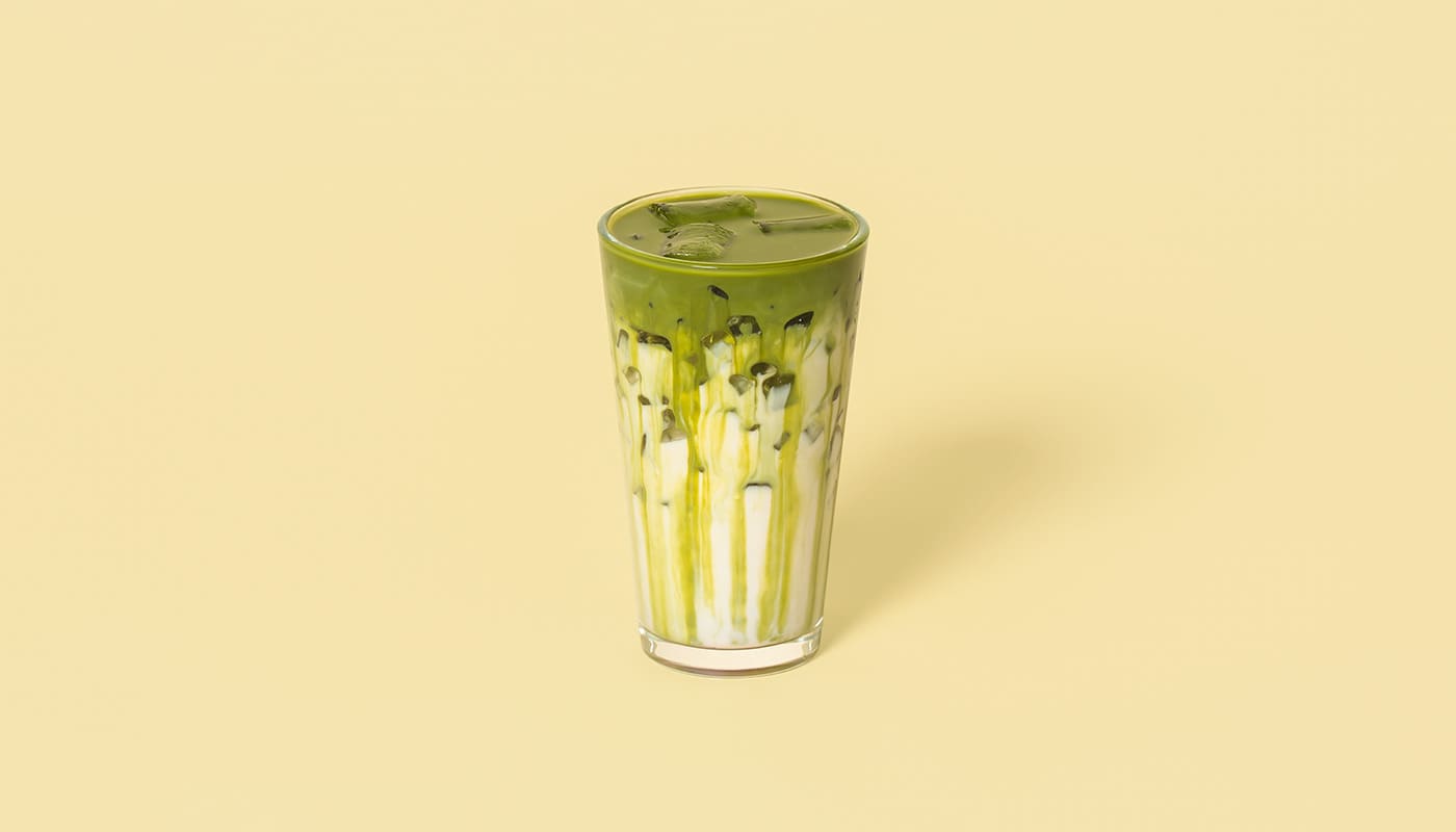 16oz Iced Honey Lavender Matcha Latte