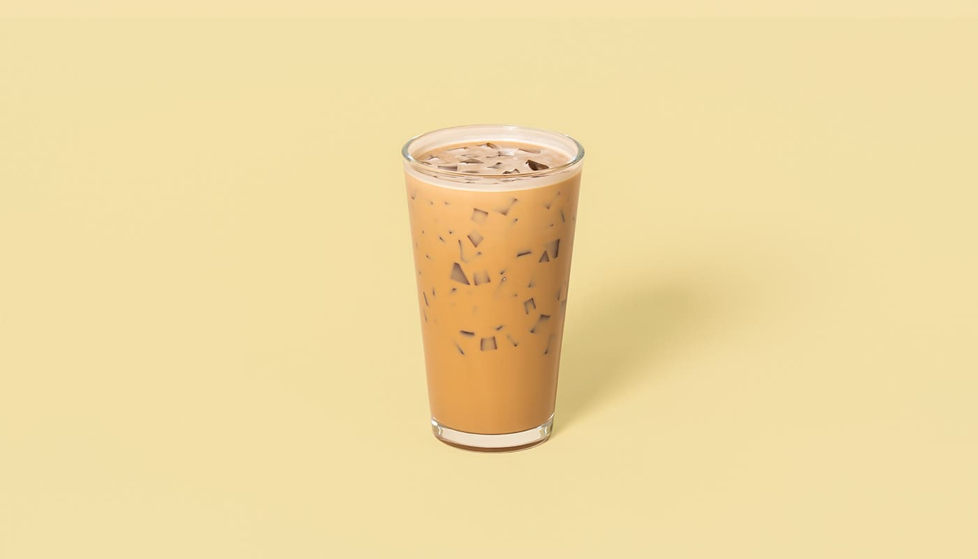 16oz Iced Caramel Latte