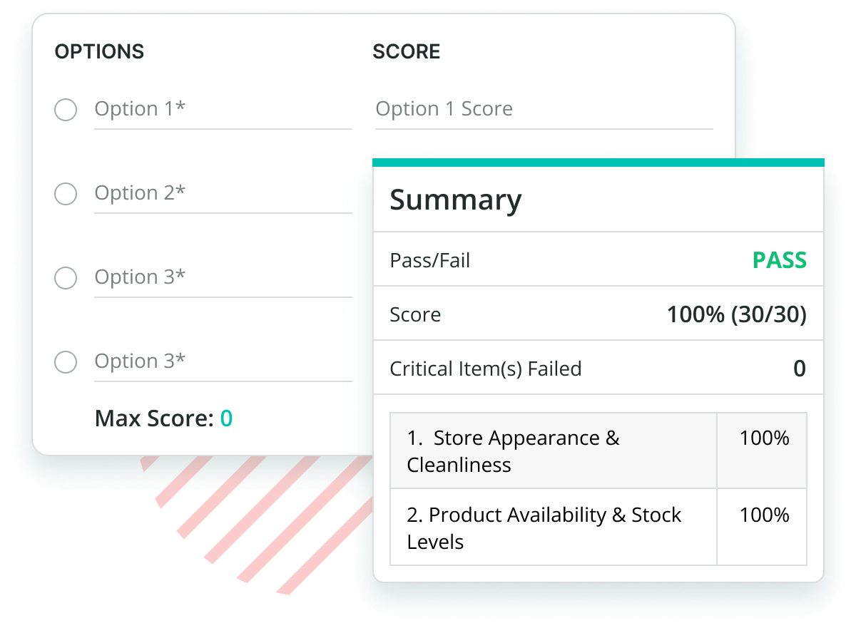 Custom Scoring System for Audits Screengrab