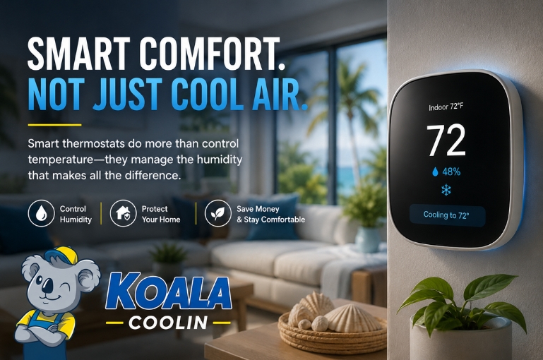 Why Your Home Still Feels Humid Even With the AC Running: The South Florida Guide to Smart Thermostat Humidity Control