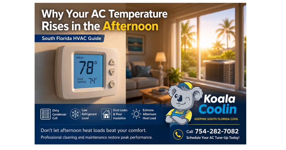 Why Your AC Temperature Rises in the Afternoon (South Florida HVAC Guide)